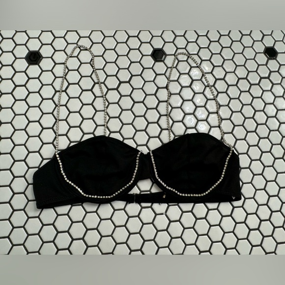 SHEIN faux diamond strap bra top size small - Picture 1 of 3